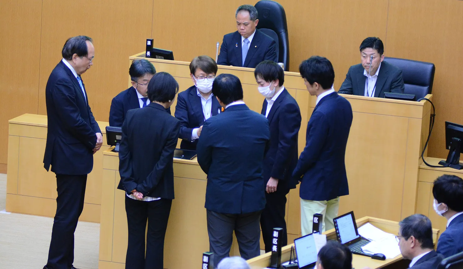 議長・副議長の写真